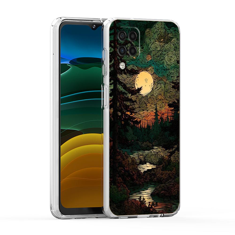 

Soft TPU Cover for Samsung Galaxy A25 A23 A22 A52S A52 A55 A72 A51 A71 A41 A31 A13 A11 5G Transparent Phone Case Mountain Forest Samsung A25
