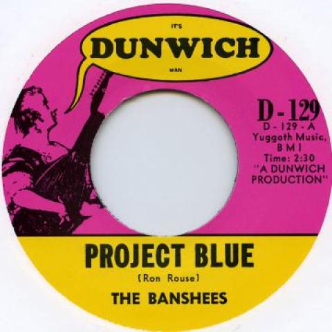 

7inch Record BANSHEES - Project Blue / Free D129 Dunwich 2012 UK Rock