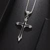 Fashion Retro Versatile Cross Men's Trendy Simple Jewelry Pendant Necklace
