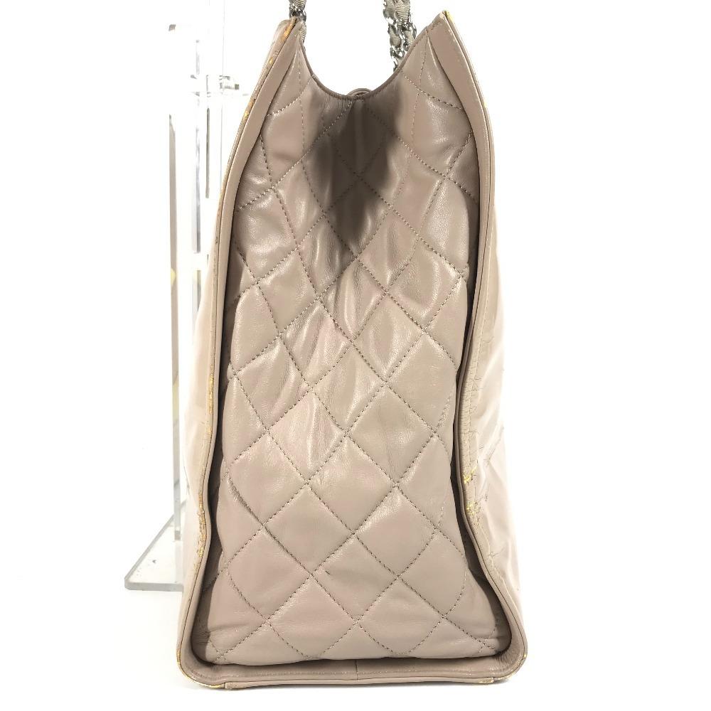 Chanel Lipstick CC CC Mark Logo Double Chain Shoulder Bag Tote Bag