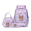 Animations-Cartoon-Rucksack Grundschultasche Mädchen Cartoon-Druck Mittelschüler Schultasche Reduziert die Last Campus-Tasche