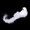 6/12Pcs Realistic White Artificial Feather Birds Fake Doves Foam Bird Figurines with Pearl Sccents