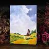 New Retro Fresh Thick Sketchbook Diary Notebook Full Color Page Illustration Notebook Office School Supplies Writing Gift