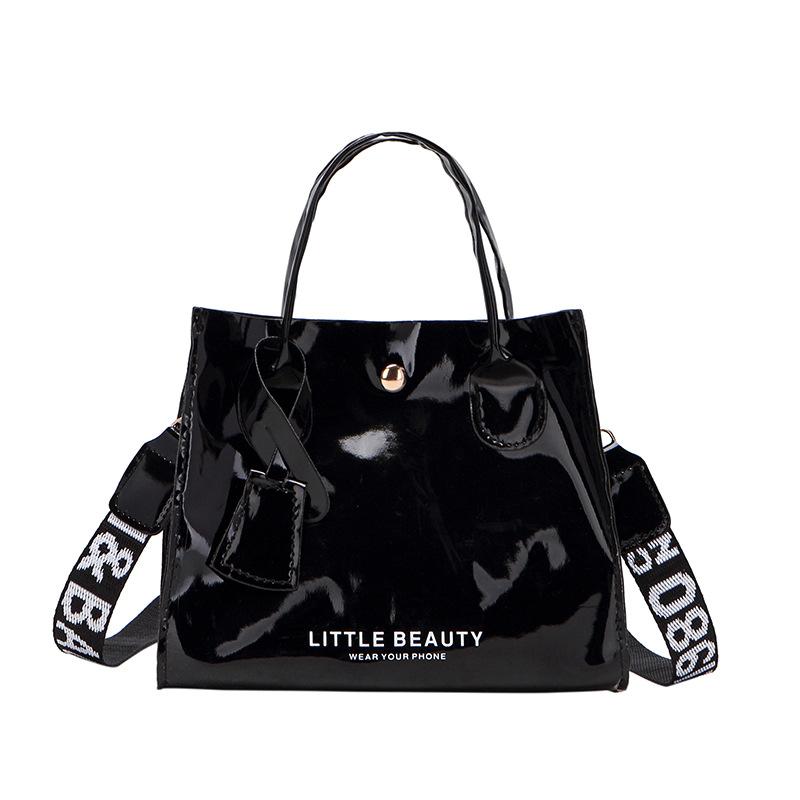 Damentasche im koreanischen Stil, neue trendige Tasche mit bedrucktem Schultergurt, Umhängetasche