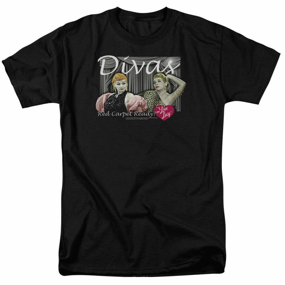 I Love Lucy Divas T-shirt Licensed Funny TV Show Tee Black XXXL