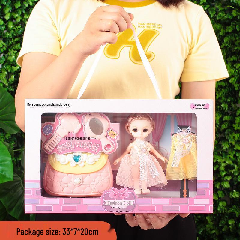 Princess Doll Gift Box Set: Dress-Up Barbie Doll Toys for Girls