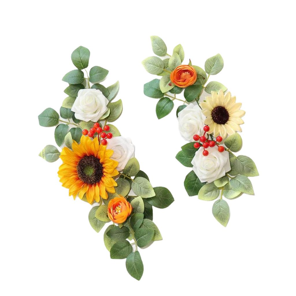 2Pcs Wedding Arch Flowers Corner Flowers for Anniversary Reception Birthday