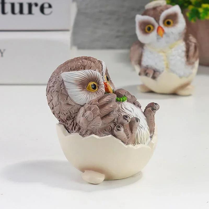 Owl Statue Home Decoration Bird Statue Desktop TV Cabinet Statue Decorations Exquisite Desktop Decoration Home