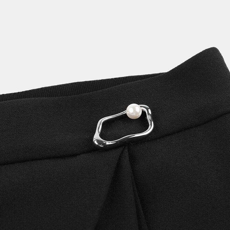 PORTS Women's Patchwork Beaded Midi Skirt