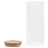 Pots de conservation - vidaXL - 6 pcs - Verre - Couvercle en bambou - 1000 ml