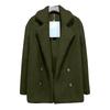 Women's Winter Casual Padded Thickened Suit Collar Button Lambswool Jacket Cardigan