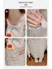 Spring & Autumn Maternity Slimming Long Sleeve Round Neck Princess Nightdress with Breast Pads, Wearable Outdoors