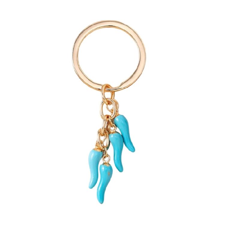 Portachiavi Creativo a Forma di Peperoncino Anello Portachiavi in Lega Accessorio Decorativo Portafoglio Auto Ciondolo da Appendere per Borse Regali