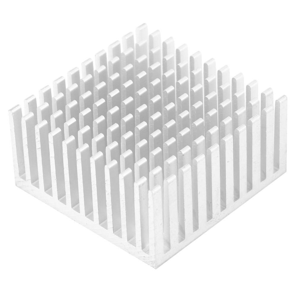 5Pcs Silver/Black Aluminum Heatsink Aluminum Radiator Cooling Fins Electronics Cooling серебряный