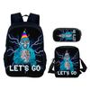 Gorilla Tag 3D Printed 3pcs/Set School Bags Laptop Daypack Backpack Inclined shoulder bag Pencil Case For Boys Girls Best Gift