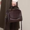 YUYULA Leather Handbag, Women's Crossbody Bag, Shoulder Bag, Coffee Color