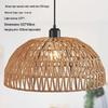 Rustic Rattan Hemp Rope Pendant Light for Bedroom, Balcony, Retro B&B, or Bar Counter.