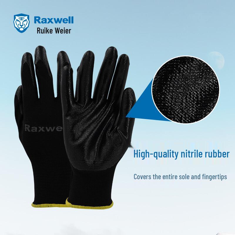 Raxwell Nitrile Coated Work Gloves S