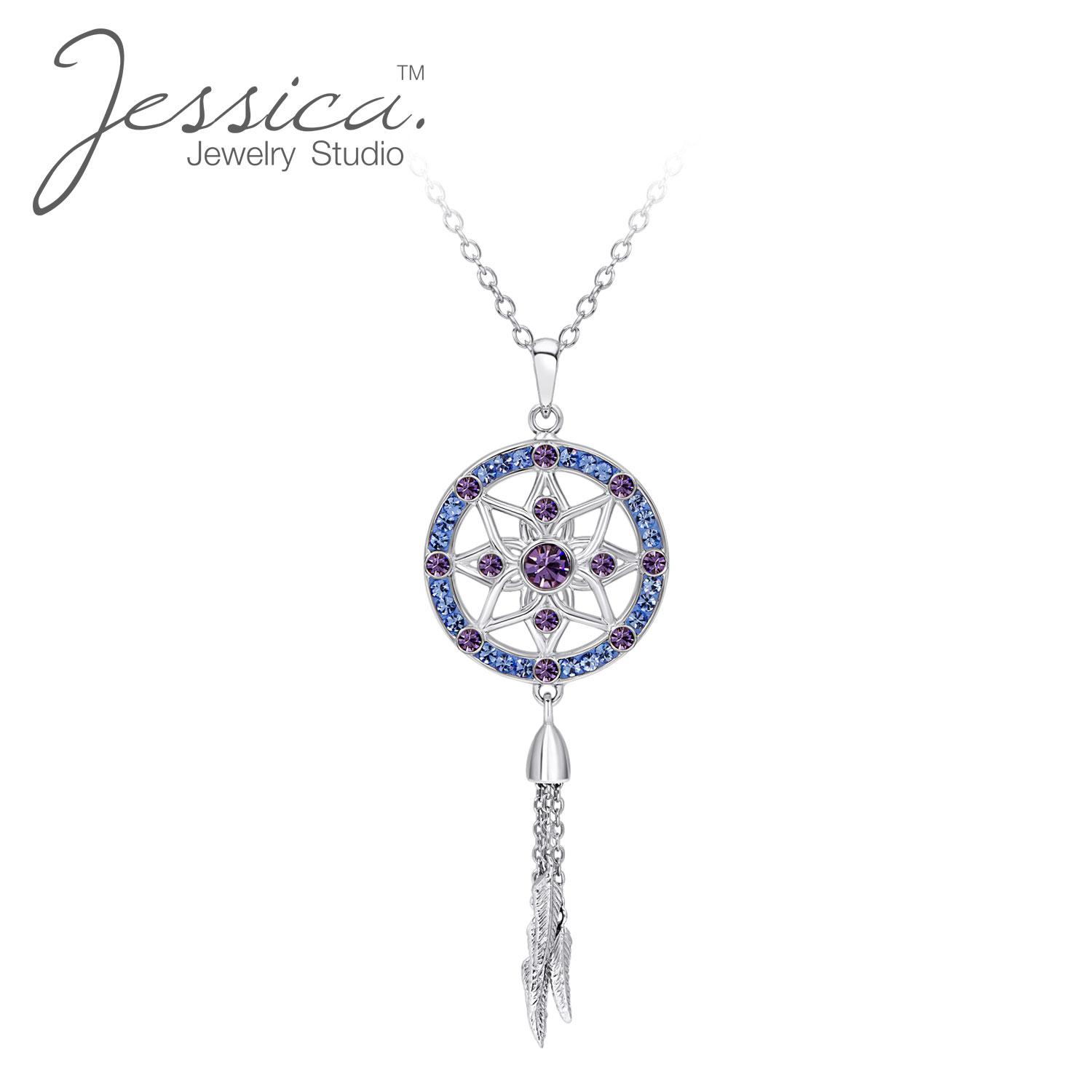 

Подвеска «Ловец снов» из цельного серебра 925 пробы и хрусталя