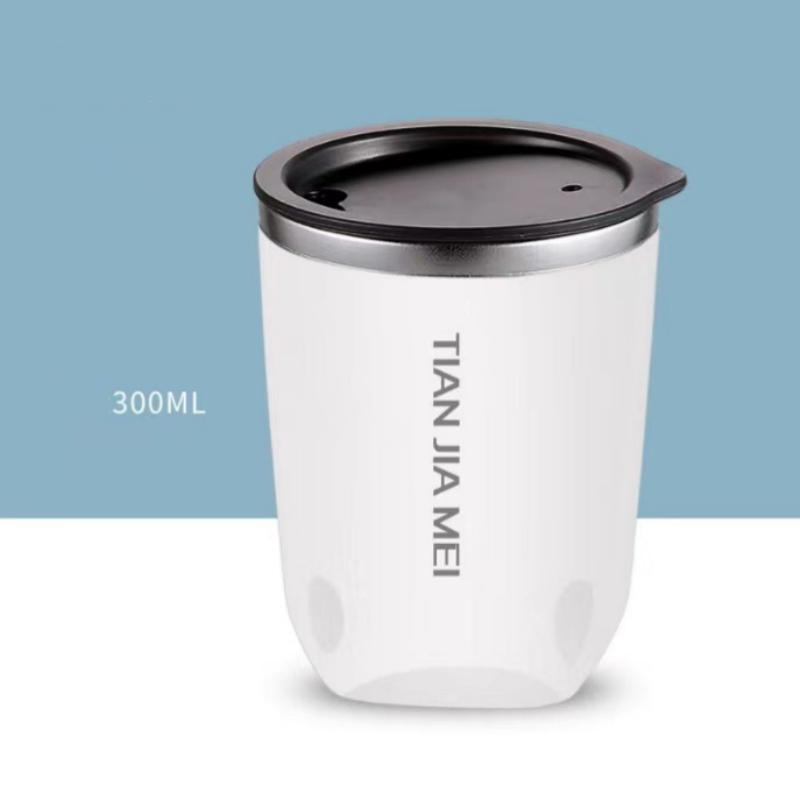 300ML Thermal Mug Coffee Cup Stainless Steel Beer Cup for Tea Coffee Water Bottle Vacuum Insulated Leakproof with Lids