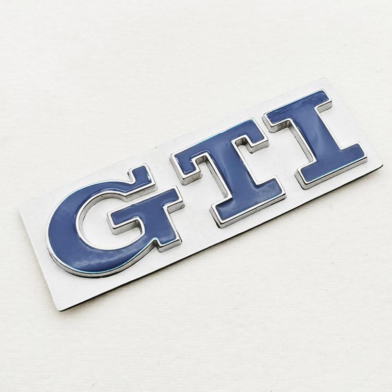 

2026 Hot For Volkswagen VW 3D High-Quality Chrome Metal Logo GTI Emblem Car Trunk Sticker Badge For VW Golf 8/Polo/Jetta/Tiguan/