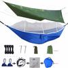 Mosquito-Proof   with Sunshade Canopy, Outdoor Camping Aerial Swing, Portable Hiking and Travel  for Insect-Free Relaxation
