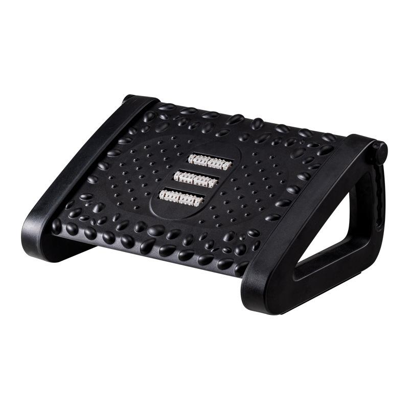 Six Heights Adjustable Foot Rest For Under Desk, Under Desk Footrest With Foot Massage Roller, Chair Footrest For Leg Rests