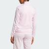 Adidas Logo Zip-Up Long Sleeve Jacket Women jackets Pink JD4520