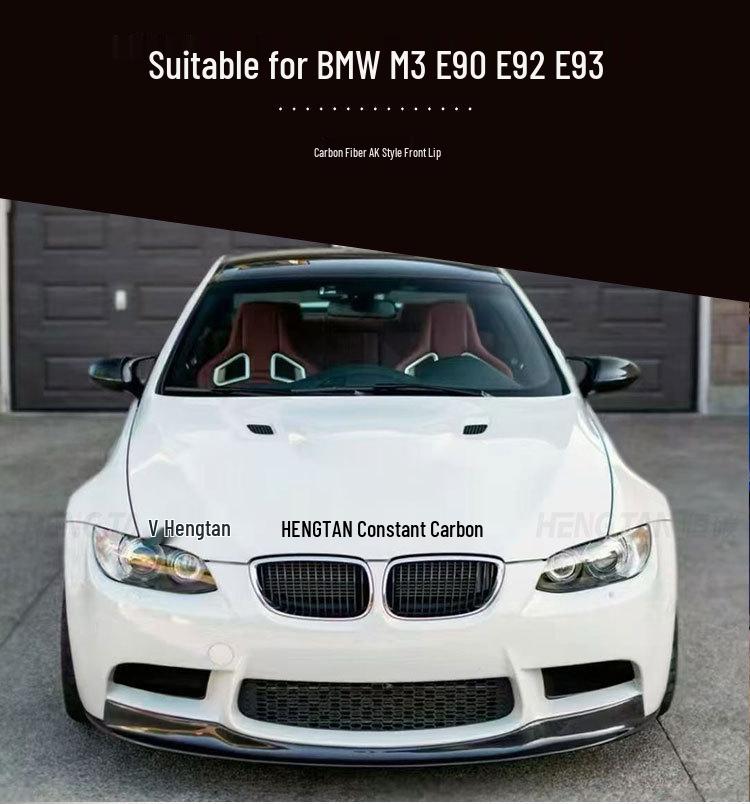 Carbon Fiber AK Style Front Lip Splitter for 2006-2011 BMW M3 E90/E92/E93