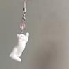 Flocking Cat Phone Charms Pendant Cute Kawaii Cases For iPhone 14 CCD Airpods Y2K Sweet Pink Love Accessories Ins Korea New