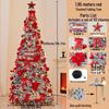 Papatu Folding Flocked Artificial Christmas Tree