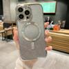 Luxury Transparent Glitter Magnetic For Magsafe Wireless Charging Case For iPhone 15 14 13 12 11 Pro Max X XR XS 7 8 Plus/SAmsung S23 S22 Ultra S21 FE