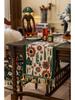 American Retro Ethnic Jacquard Table Runner with Tassels - Polyester