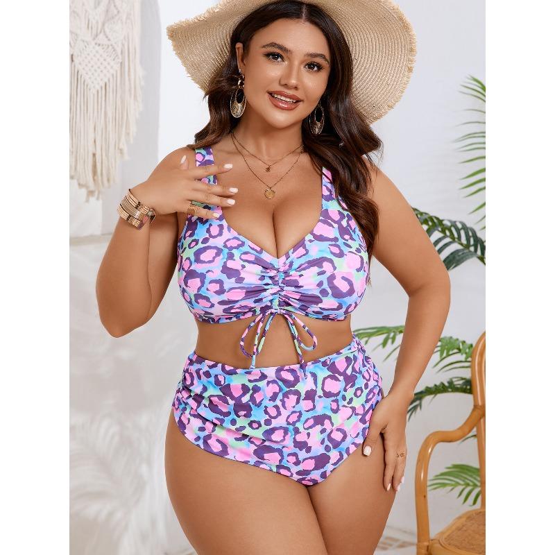 Büyük Beden Kadın Yüksek Bel Bikini Mayo Takımları, Kadın Mayo & Giyim
