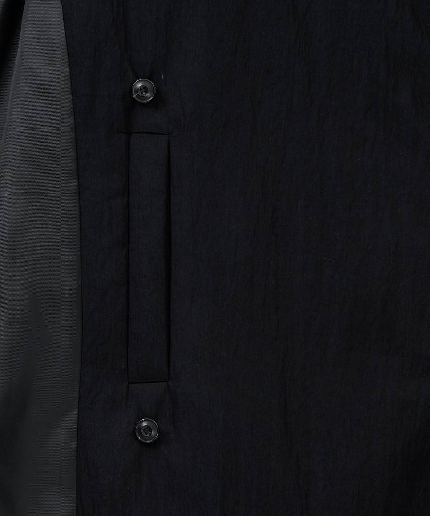 Noirer Padded Wrap Trench Coat (Black)
