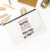 Merci Atsem Printed Makeup Bag Travel Neceser Toiletries Storage Pouch Pencil Bags Graduate Gift for Atsem Teacher's Day Present