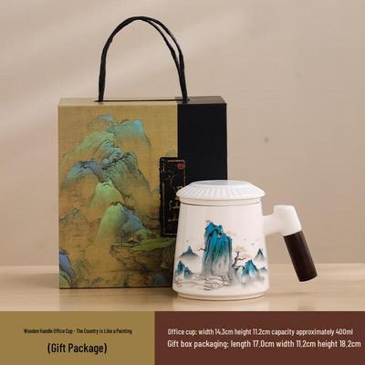 Shangqi Ceramic Tea Mug with Lid