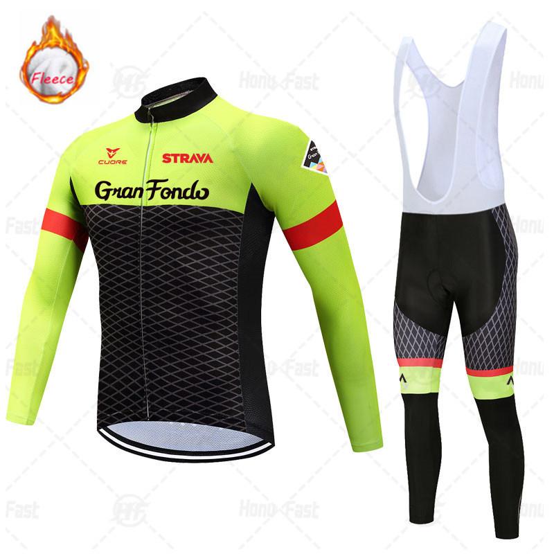 2026 Winter Fleece Bike Jersey Tour De France Version Men's Cycling Jersey Long-sleeved Winter Cycling Jersey
