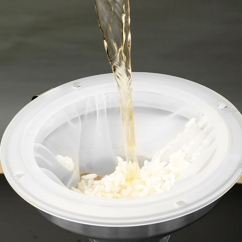100/120/200/300/400/450 Mesh Nylon Filter Stainless Steel Funnel For Fruit Milk Traditional Chinese Medicine Oil White Wine