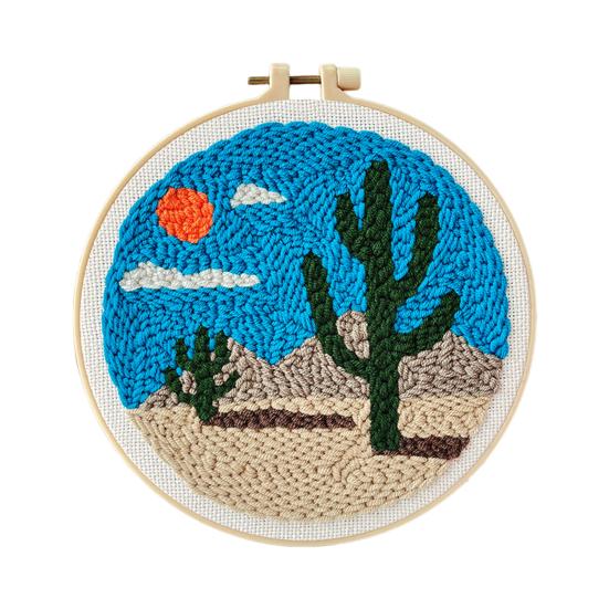 

Набор для иглопробивных стежков для начинающих, простая в использовании игла для иглопробивных стежков с узорами, пряжа, пяльцы D