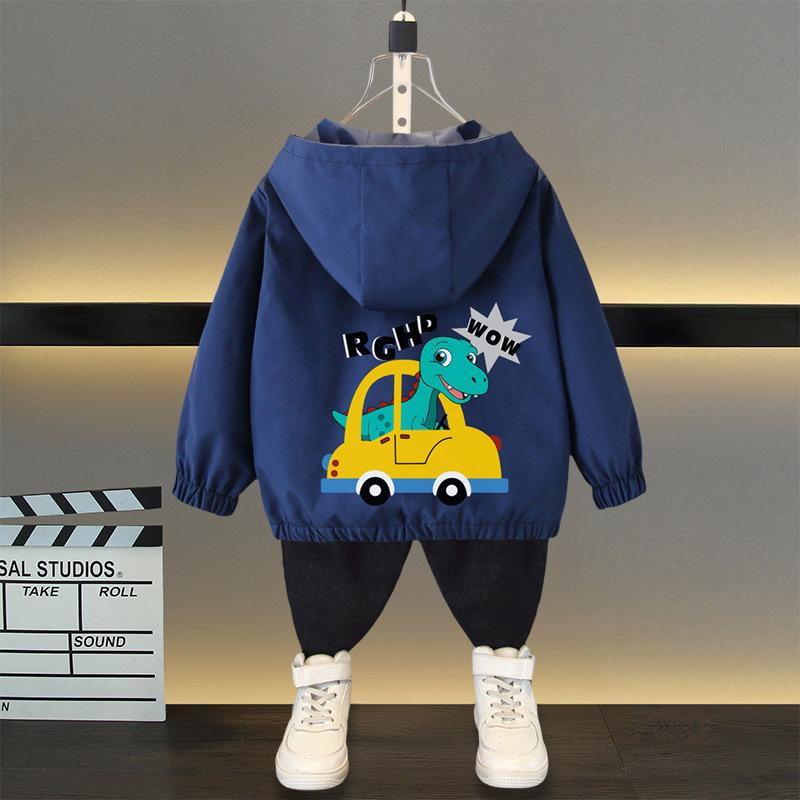Jacke Kinder Outdoor Jungen und Mädchen Jacke Frühling Ball Dünner Abschnitt der Mittel- und Großkinder Locker Lässig Kapuze Rushing Mantel