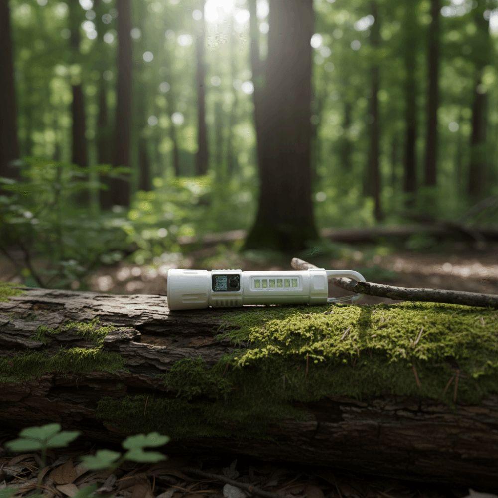 Red Blue Warning Light Super Bright Torch Waterproof Rechargeable Flashlight  Camping