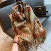 Autumn and Winter Korean Atmosphere High-end Scarf Women's Thickened Warm Long Knitted Versatile Korean Version Scarf Men