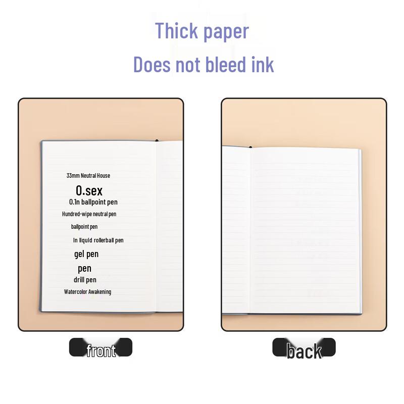 Deli A5 Leather Notebook with Pen Holder