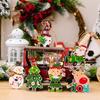 Colorful Beautiful Wooden Christmas Tree Ornaments With Santa Snowman And Elf Designs To Brighten Your Holidays