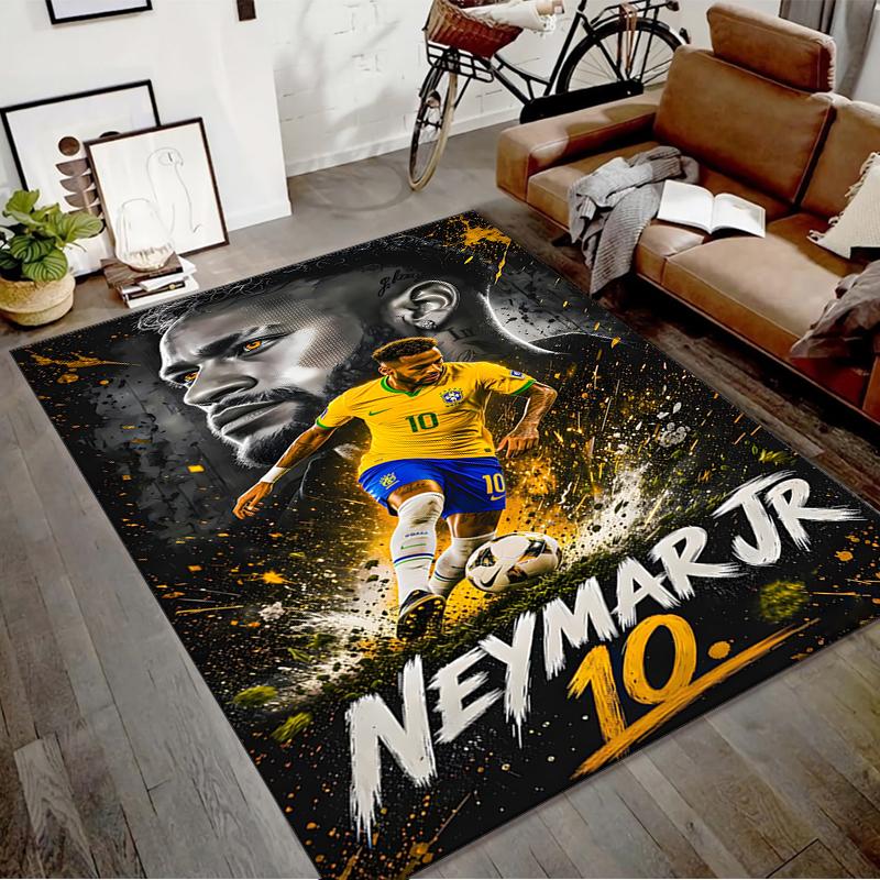 1pc Neymar12 Design Printed Area Rug Carpet for Bedroom Living Room Home Decor Rugs Mat Non Slip Mat Rug for Bedside