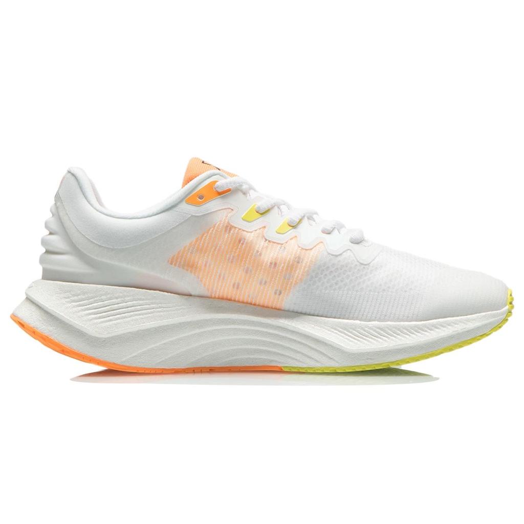 Li Ning Yue Ying Shock Absorbing Non Slip Wear Resistant Lightweight Low Top Running Shoes Men sneaker White Orange ARHR127-1