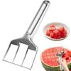 Stainless Steel Watermelon Fork Slicer Fruit Divider Professional Watermelon Cutter Dual-Use Fruit Cutting Fork