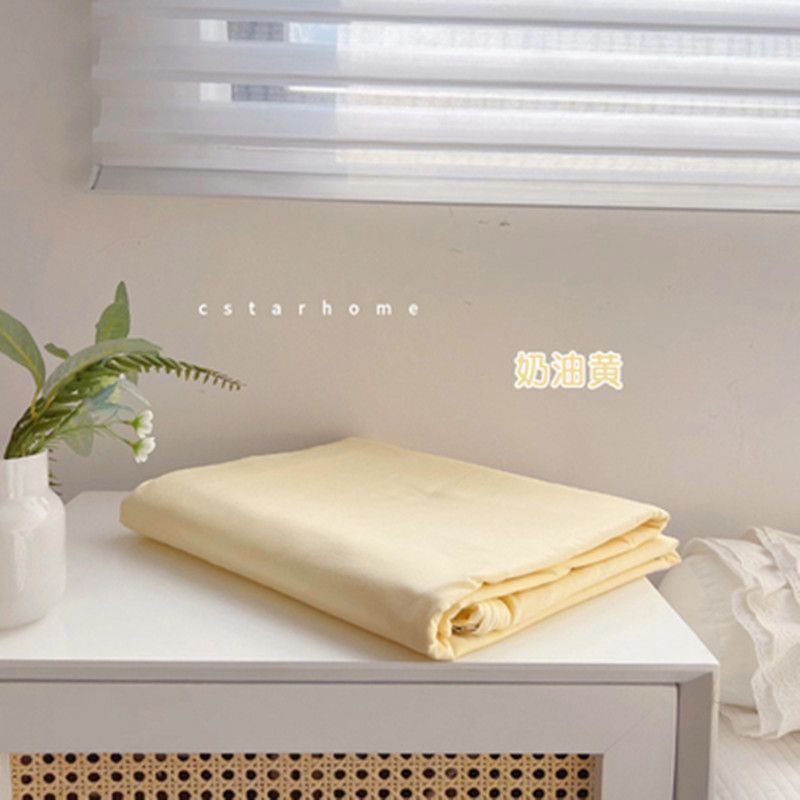New Arrival Ins Plaid Thick Skin-Friendly Bed Sheet, Single Size For Dormitory Bedroom