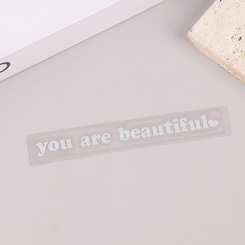 Car Stickers You Are Beautiful Interior Decoration Rear View Mirror Stickers Creative Sport Pvc Vinyl Decals